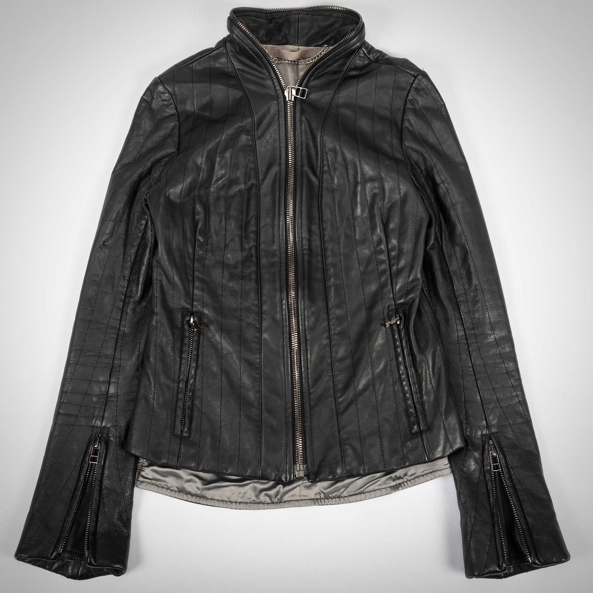 SISTERE:FULL ZIP LEATHER JACKET