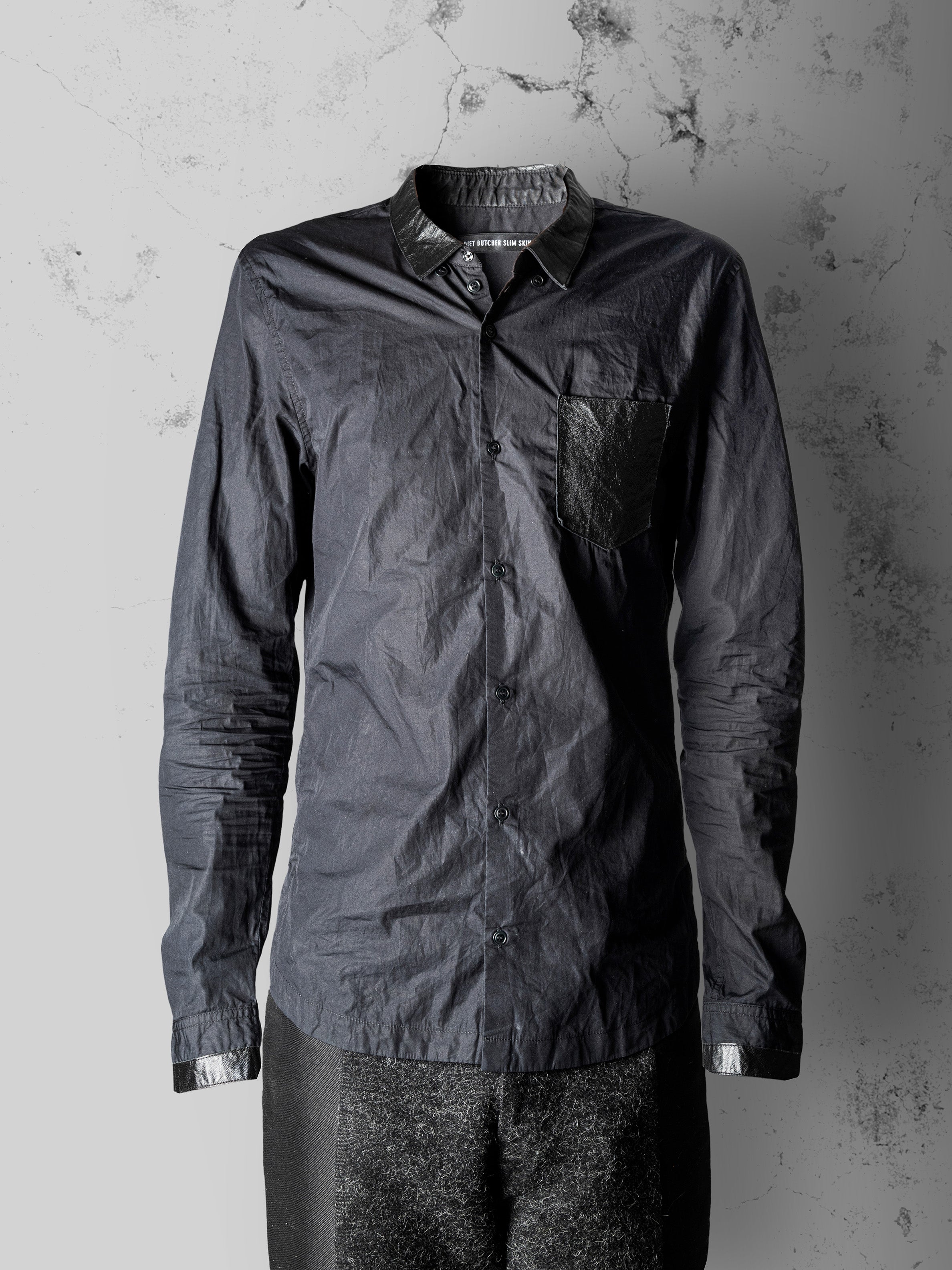 LEATHER POCKET SHIRT
