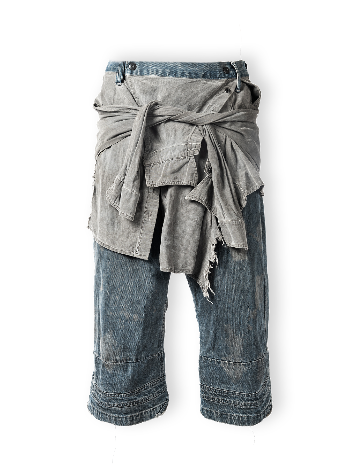 DECONSTRUCTED SHIRT CAPRIS