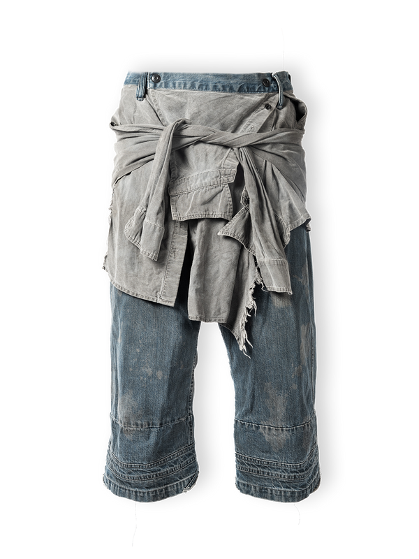 DECONSTRUCTED SHIRT CAPRIS