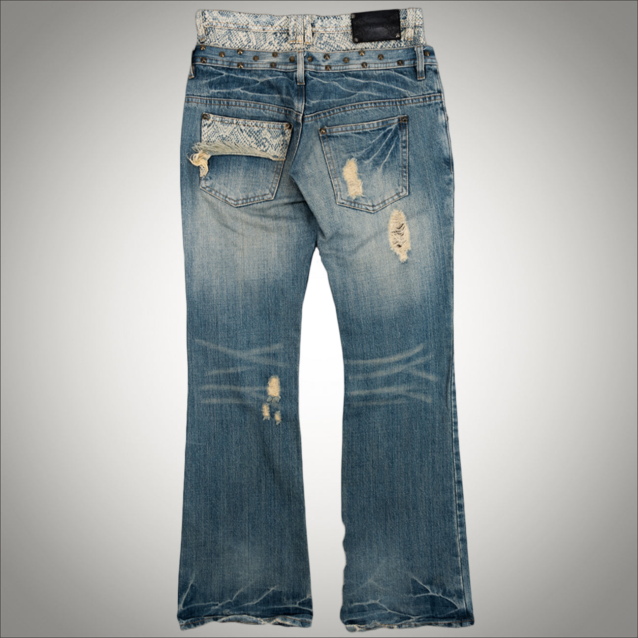 MIDAS:DOUBLE LAYER LACED JEANS – ANOMALIE WORLD
