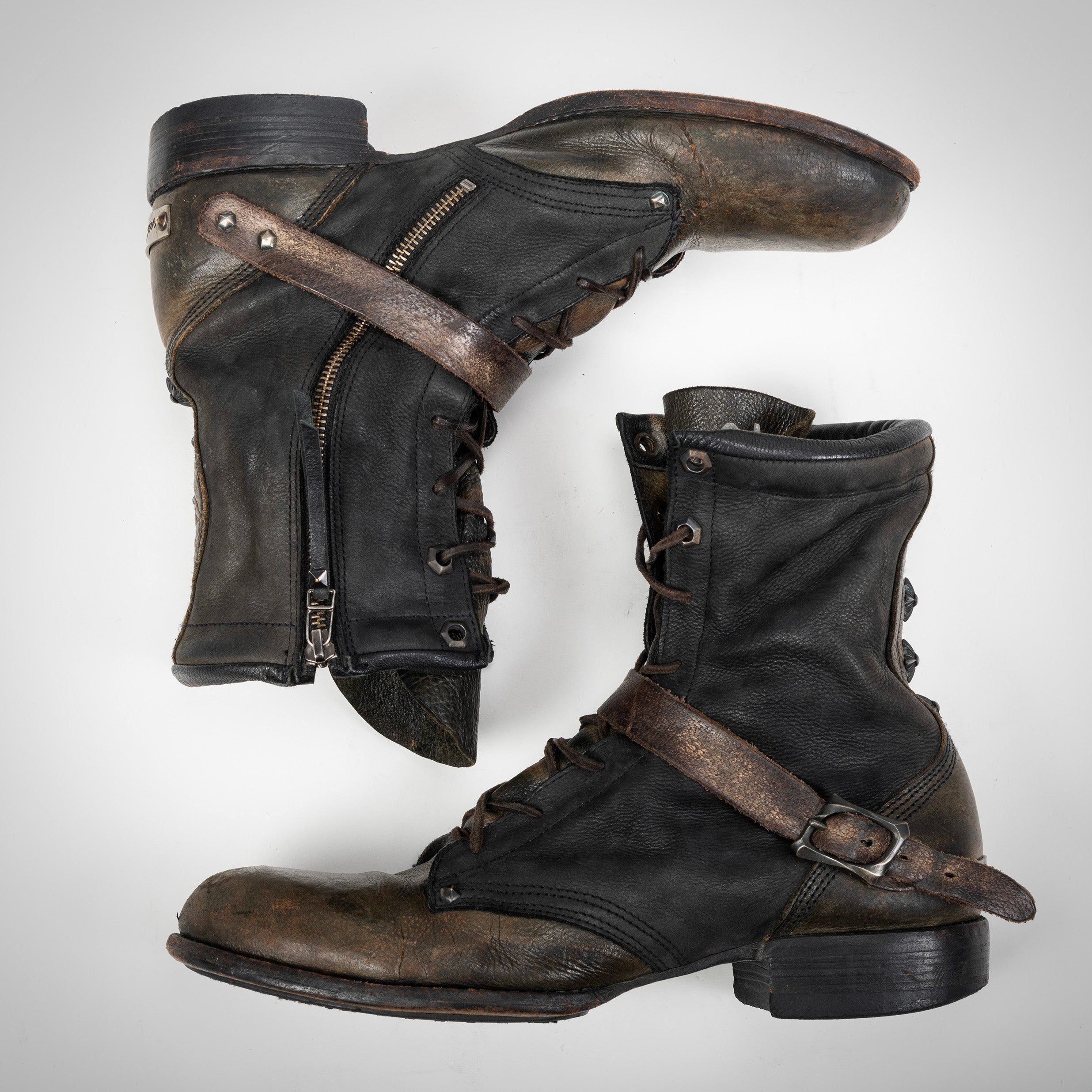14thaddiction ブーツ 14TH ADDICTION:STAR-STUDDED BOOTS – :ANOMALIE_