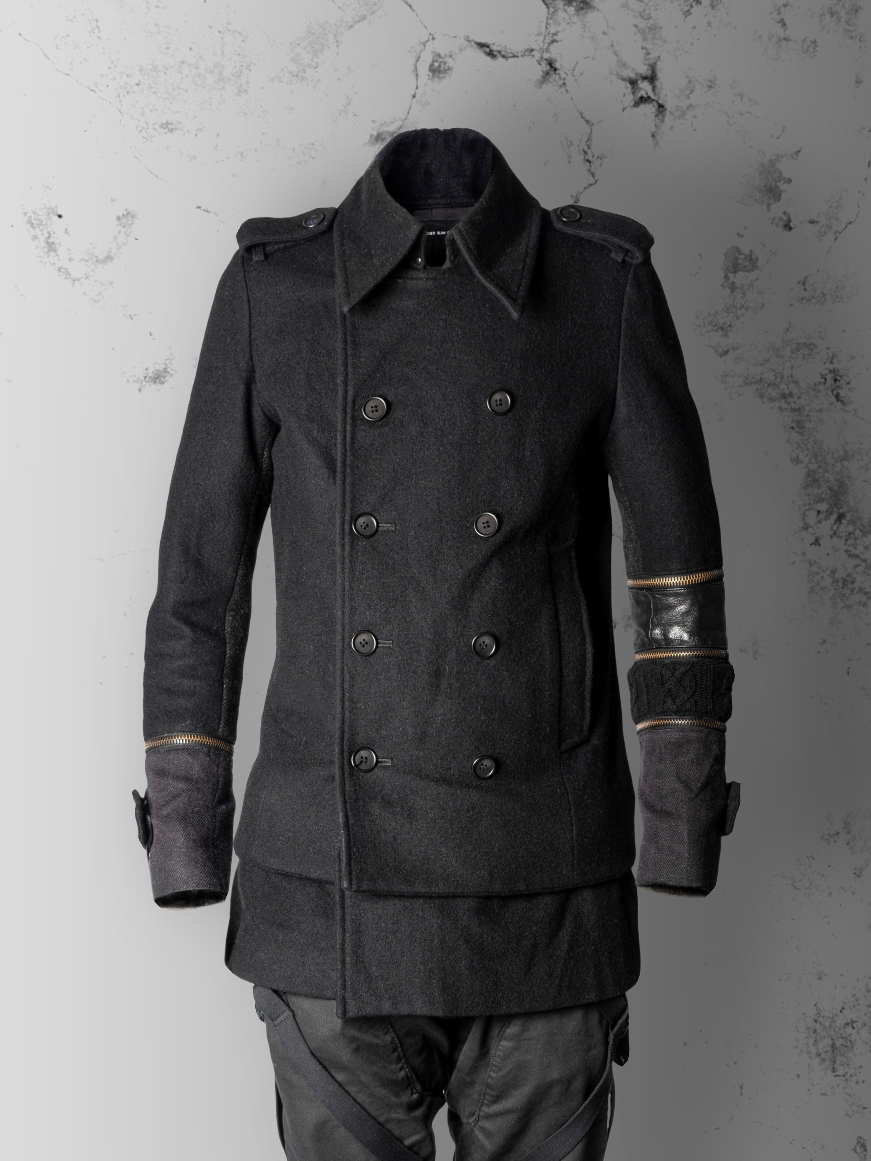 HYBRID SLEEVES PEACOAT