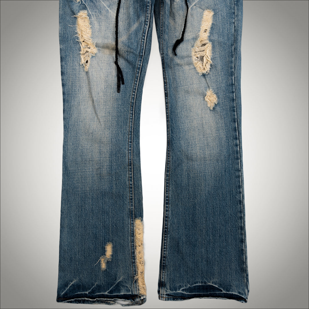 archive Midas bootcut denim（Midas studded lace up flared