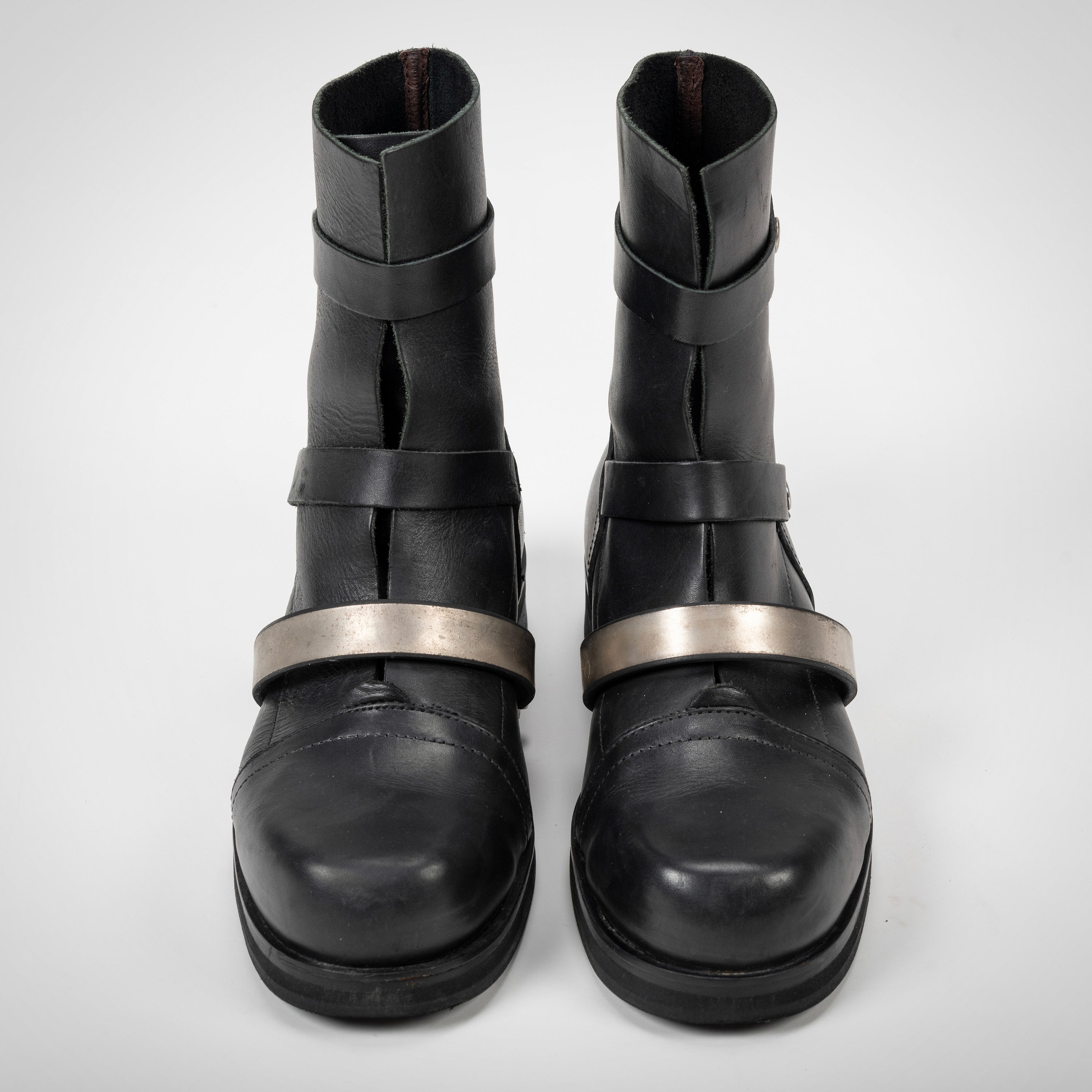 DIRK BIKKEMBERGS:S/S96 METAL STRAP BOOTS