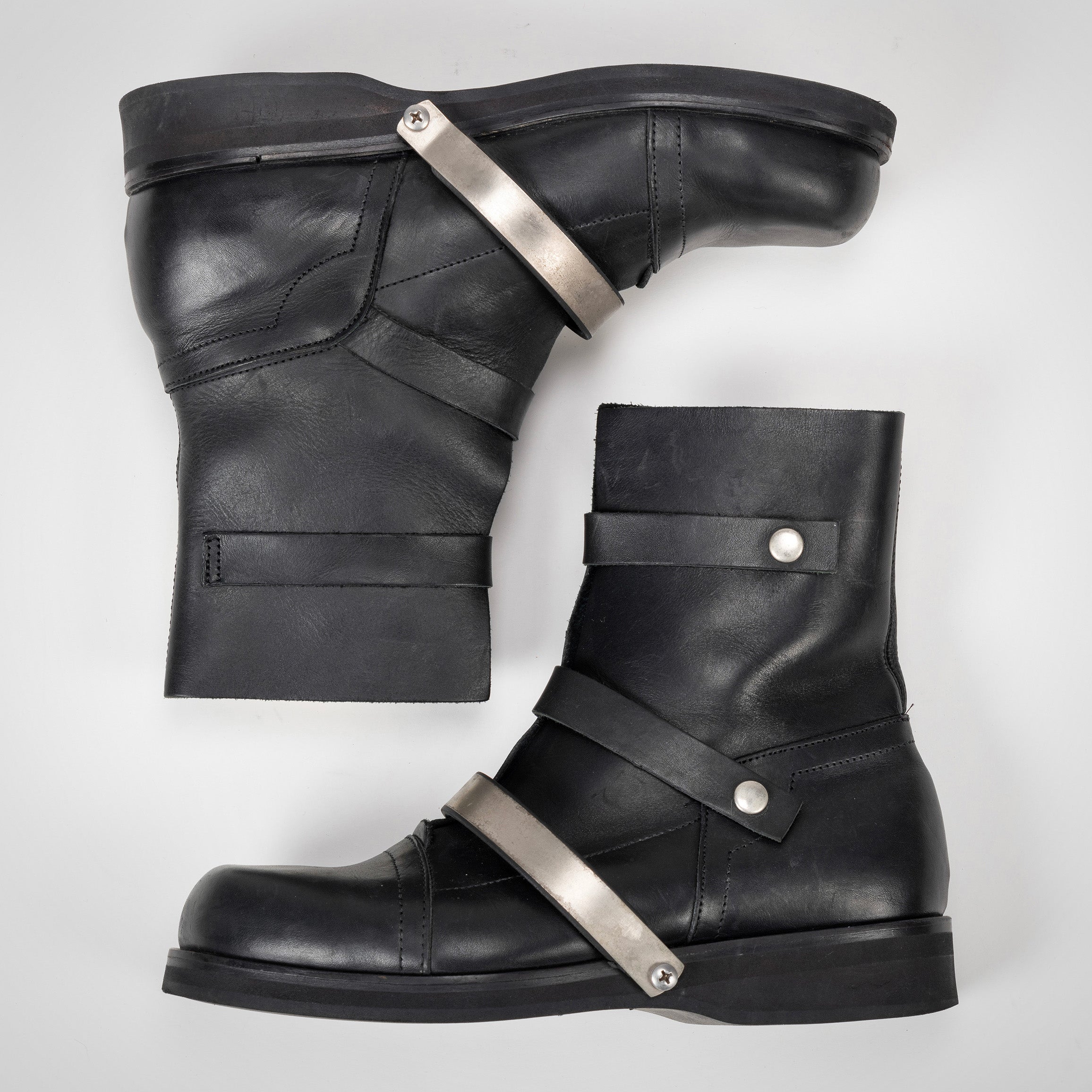 DIRK BIKKEMBERGS:S/S96 METAL STRAP BOOTS