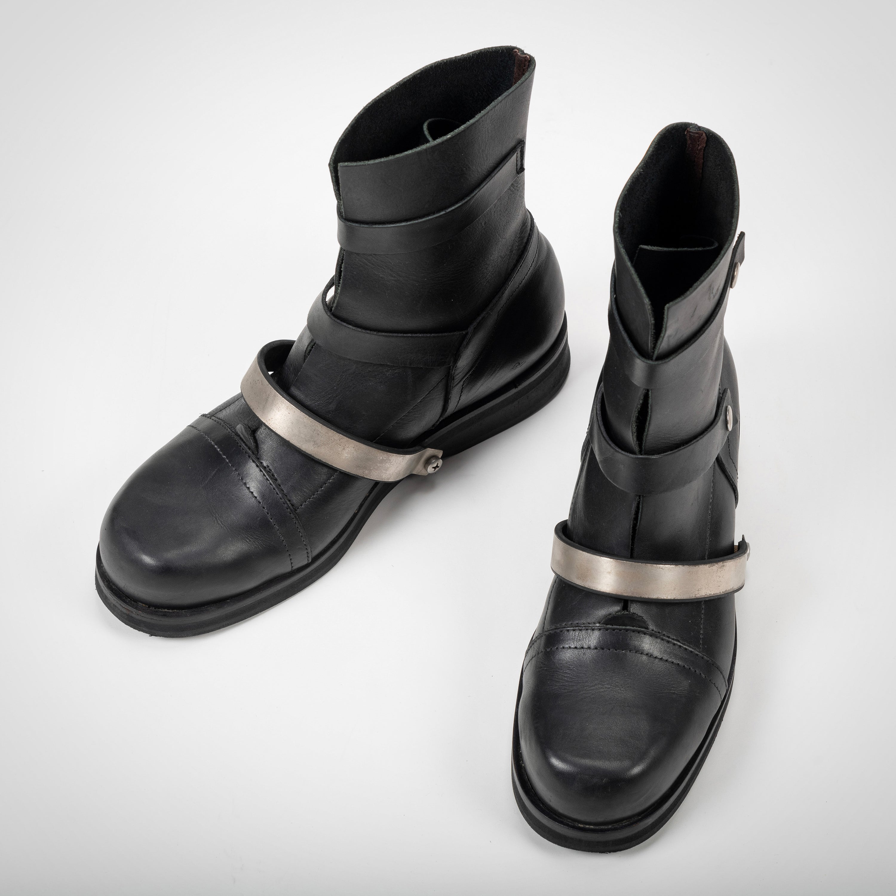 DIRK BIKKEMBERGS:S/S96 METAL STRAP BOOTS