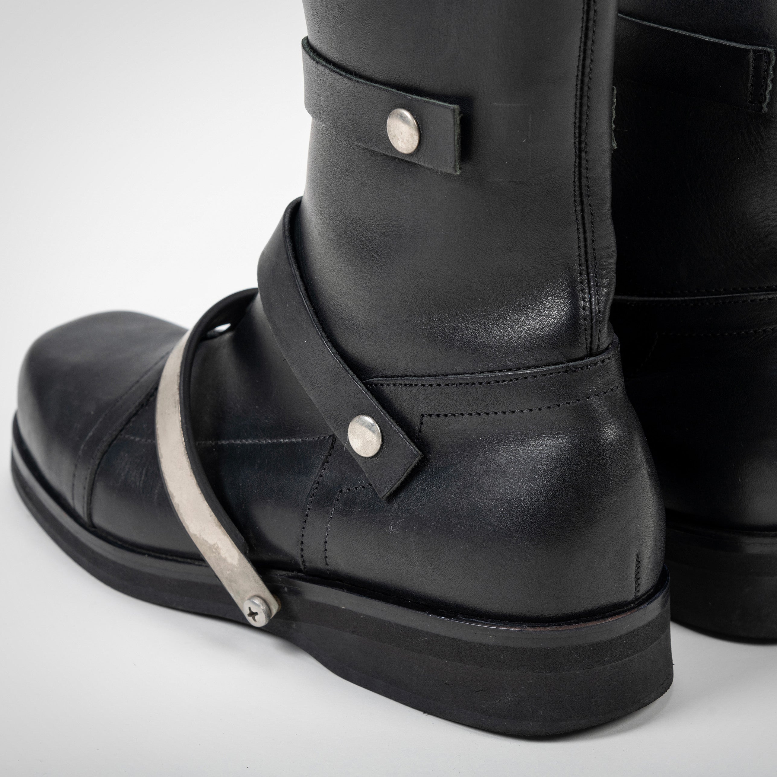 DIRK BIKKEMBERGS S S96 METAL STRAP BOOTS