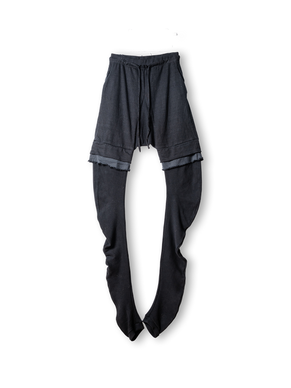 DROP CROTCH DUMMY LAYERED PANTS