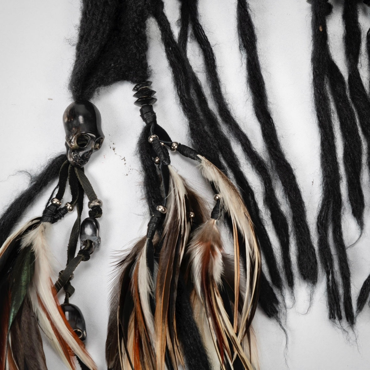 小物 KMRii skull top gradation feather stole KMRII:FEATHER SCARF – ANOMALIE