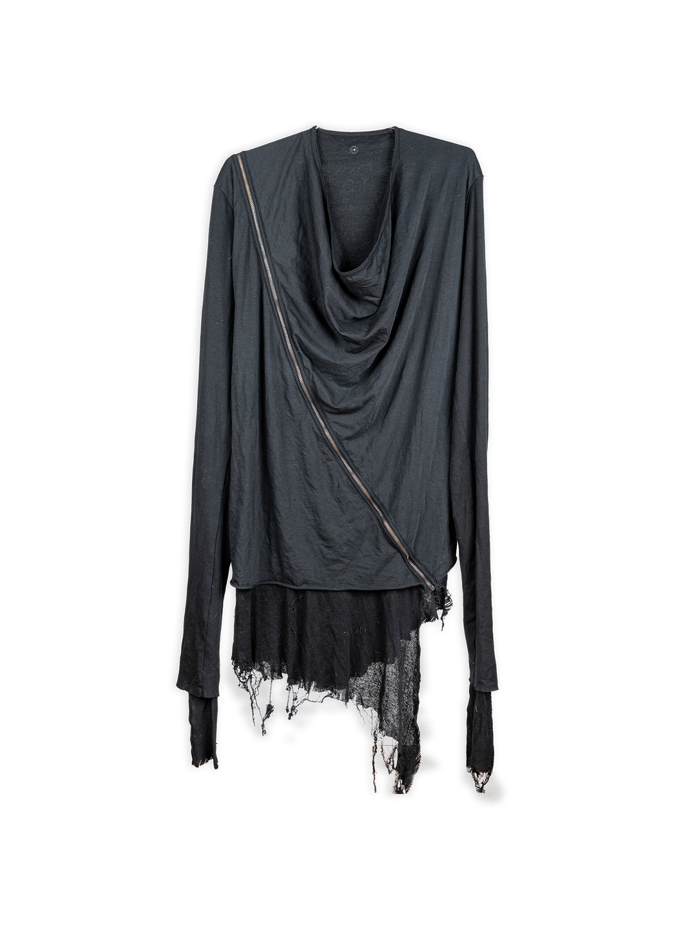 SIDEZIP LAYERED LONGSLEEVE