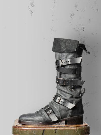 Multi-Strap Buckle Boots
