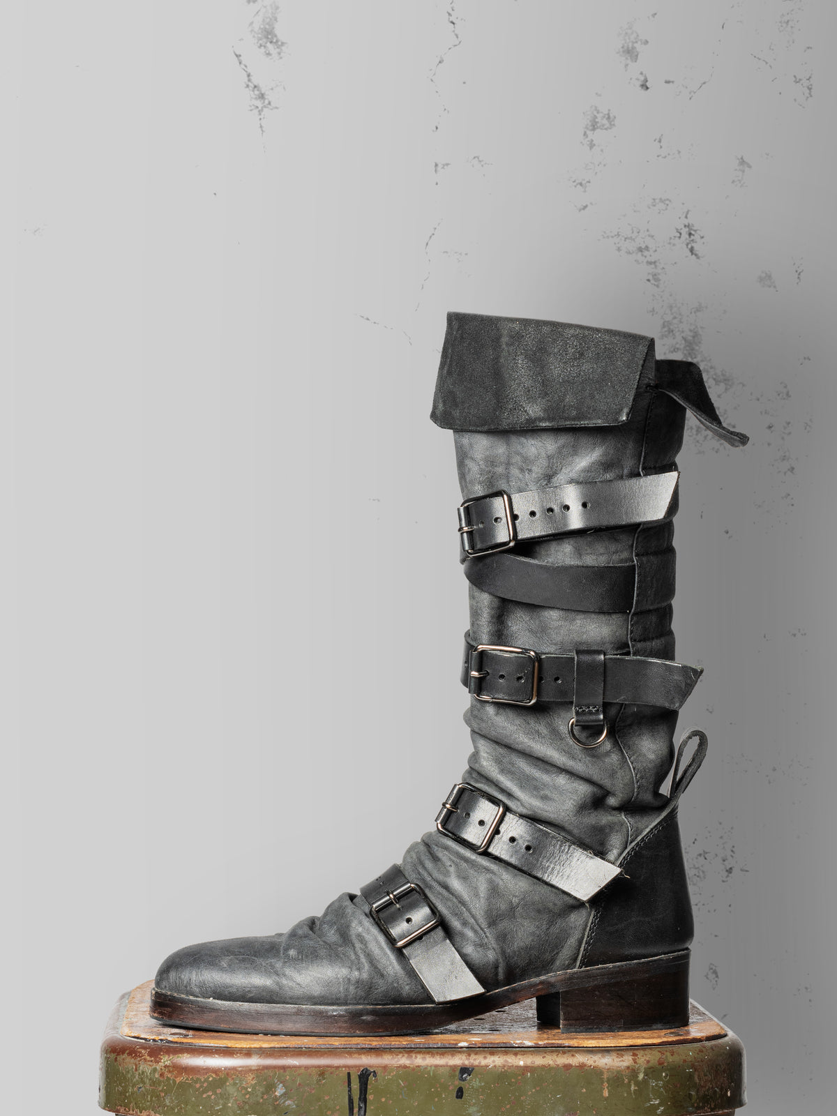Multi-Strap Buckle Boots