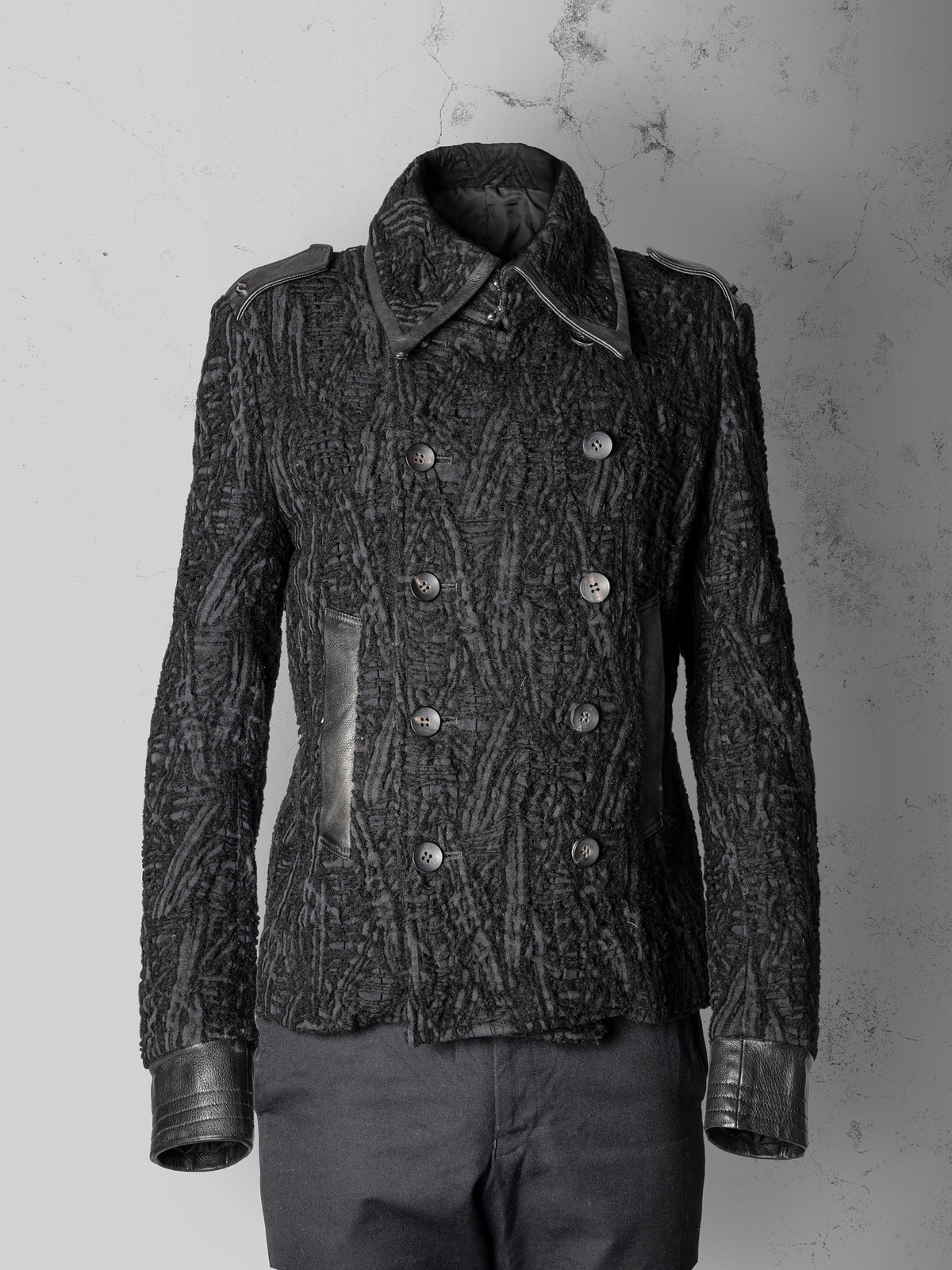 Double-Breasted Cropped Jacket