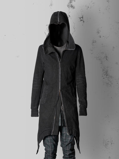 Drapped hem hoodie