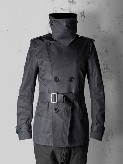 MASK COLLAR TRENCH JACKET