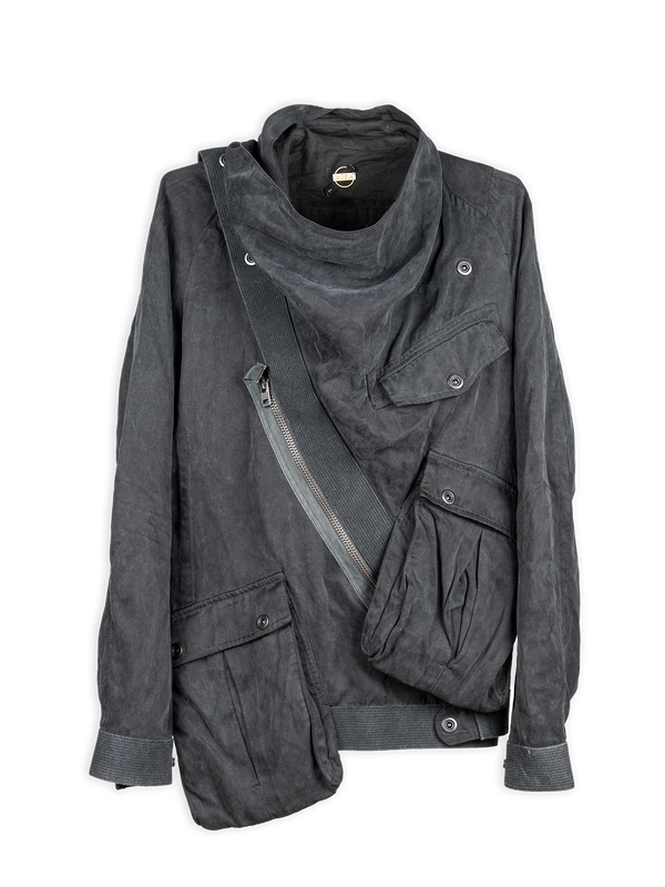 Diagonal Closure Utility Jacket