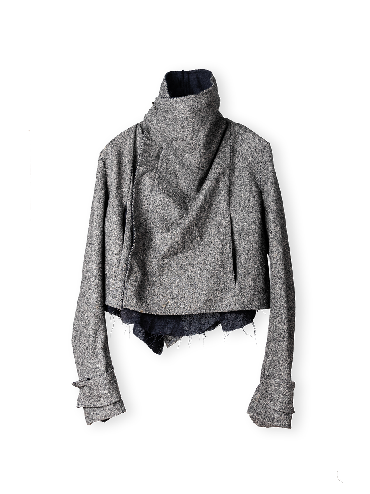 high neck overlock jacket